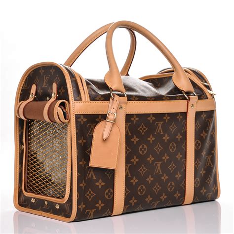 LOUIS VUITTON Monogram Sac Chien 40 Pet Carrier.